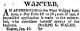 Joseph G. Wales Help Wanted Ad in 24 Jan 1826 Republican Star Newspaper, Easton MD
