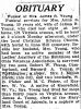 Anna Fisher Obituary in 8 Oct 1927 Cumberland Evening Times Newspaper